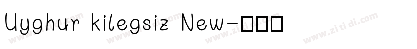 Uyghur kilegsiz New字体转换